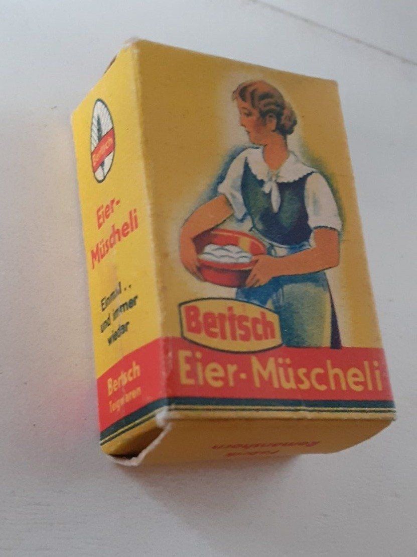 Giocattoli: Kaufmannsladen Verpackung antik - Eier Müscheli – Usato da Mörschwil venduto da lindaswunderkiste 3
