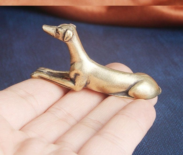 Statuette: Hund Windhund aus Messing – Nuovo (secondo la descrizione) da Uerkheim venduto da Kaufoption 4