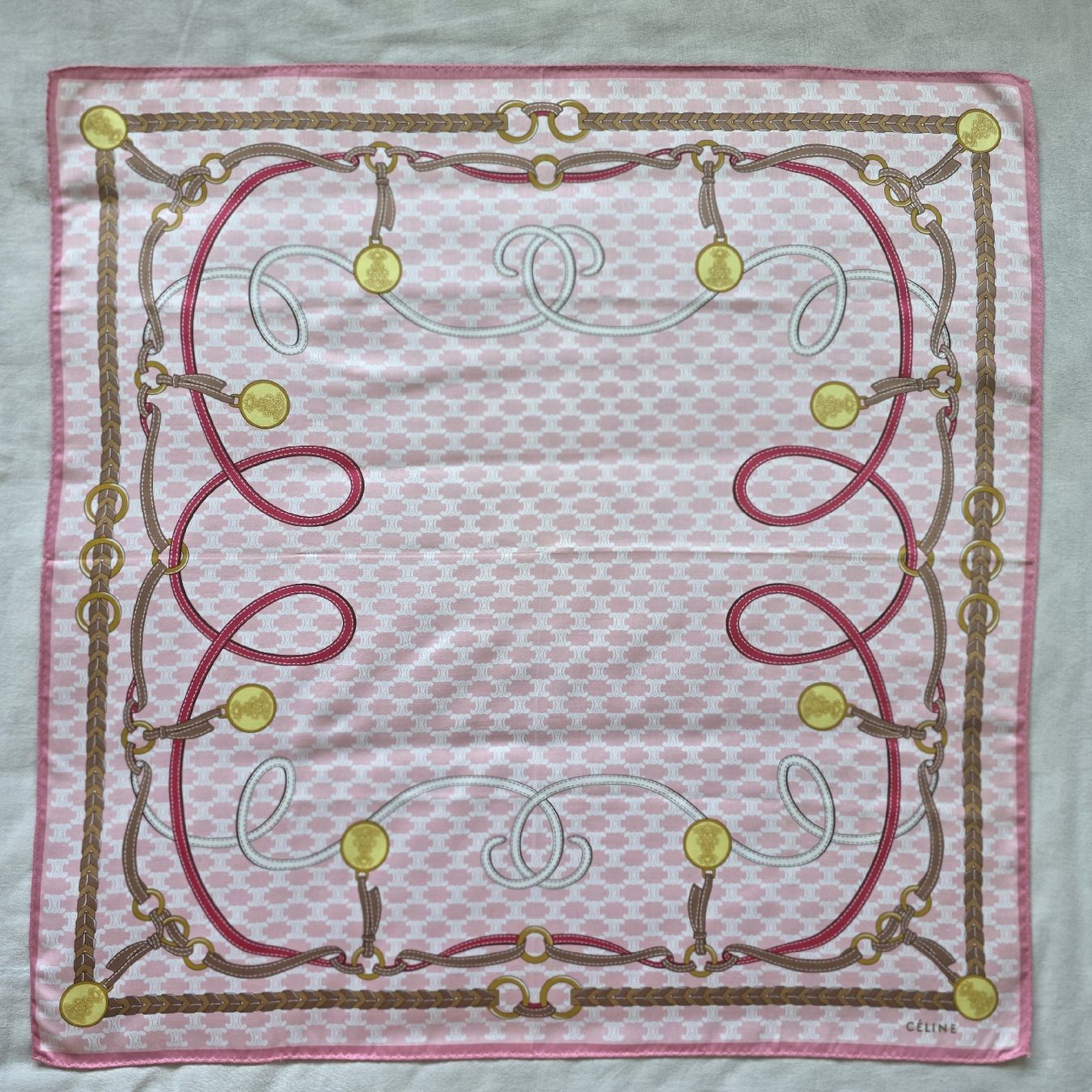 Celine Foulard & Sciarpe: Neues CELINE Baumwolltuch 58x58 cm – Nuovo (secondo la descrizione) da Zürich venduto da LIMAR 1