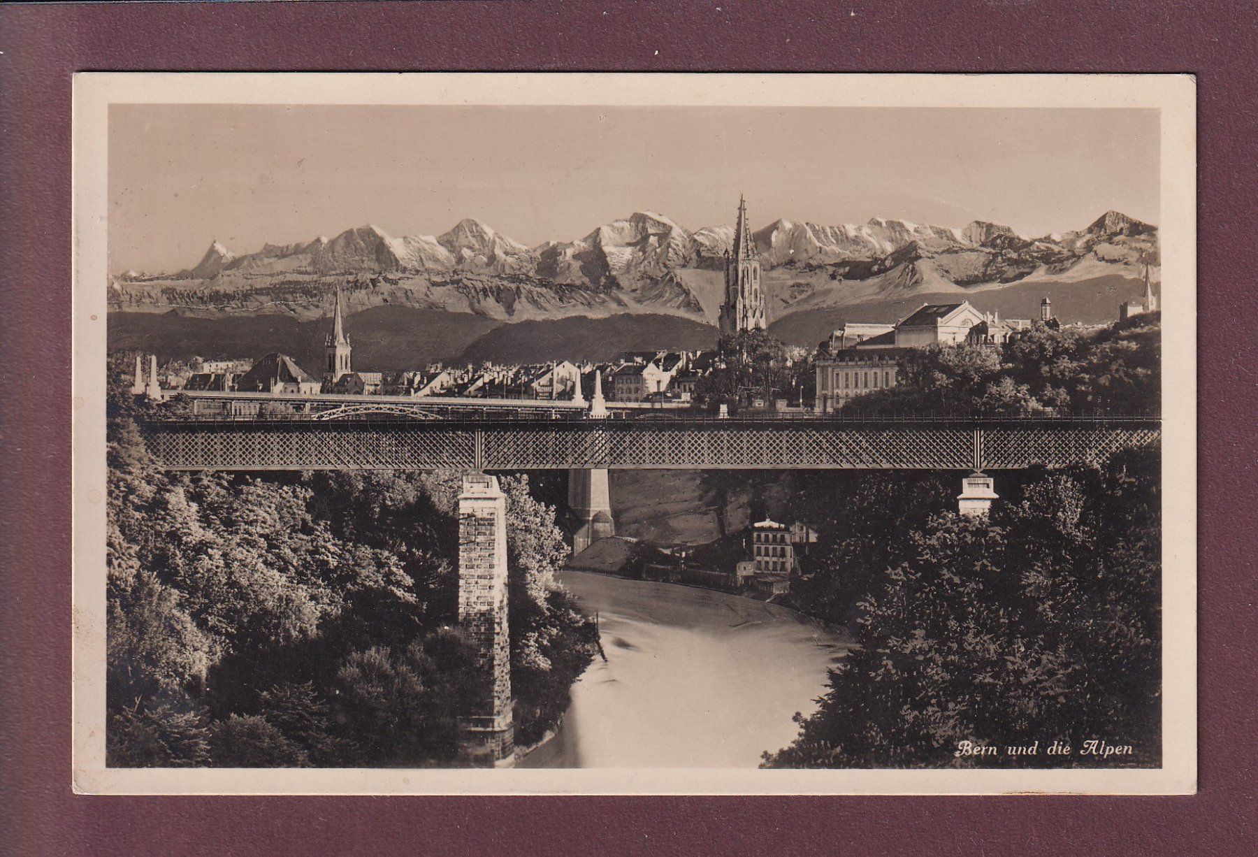 Cartes postales: BERN und die Alpen - 1929 – D'occasion à Pully par nicecards