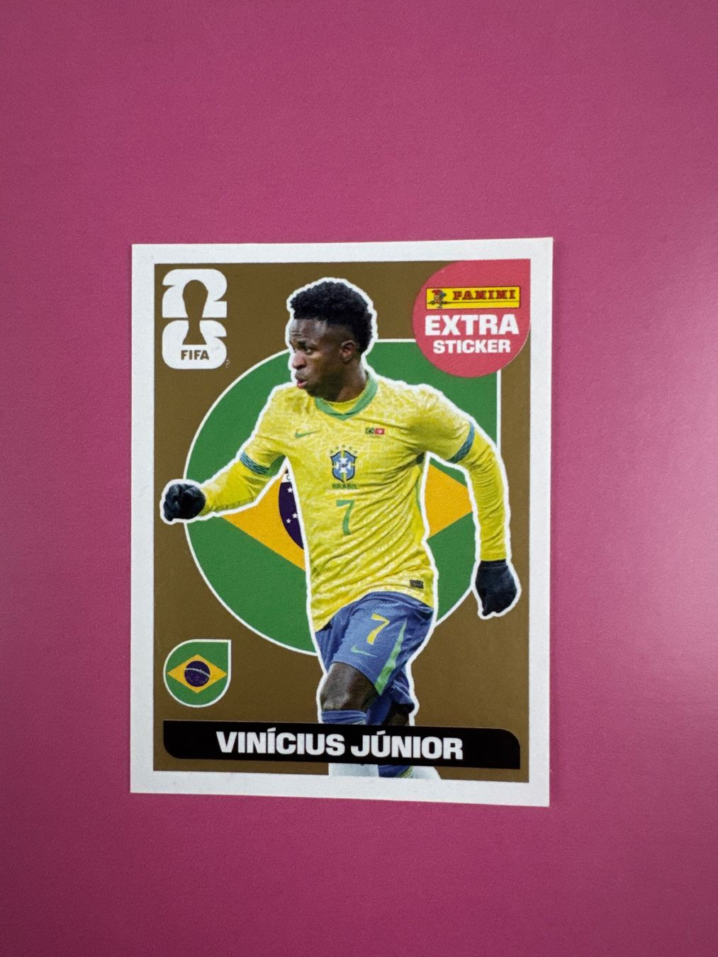 Panini Carte collezionabili: WM 2026 Panini - Extra Sticker - Vinicius Junior - Gold – Usato da Pfaffhausen venduto da topitopi