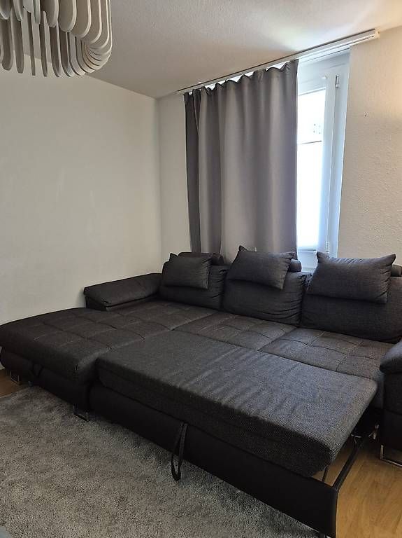 Mömax Divani: Ecksofa MOMAX mit Schlaffunktion und Bettkasten  Anthrazit – Usato da Luzern venduto da bogdank 1