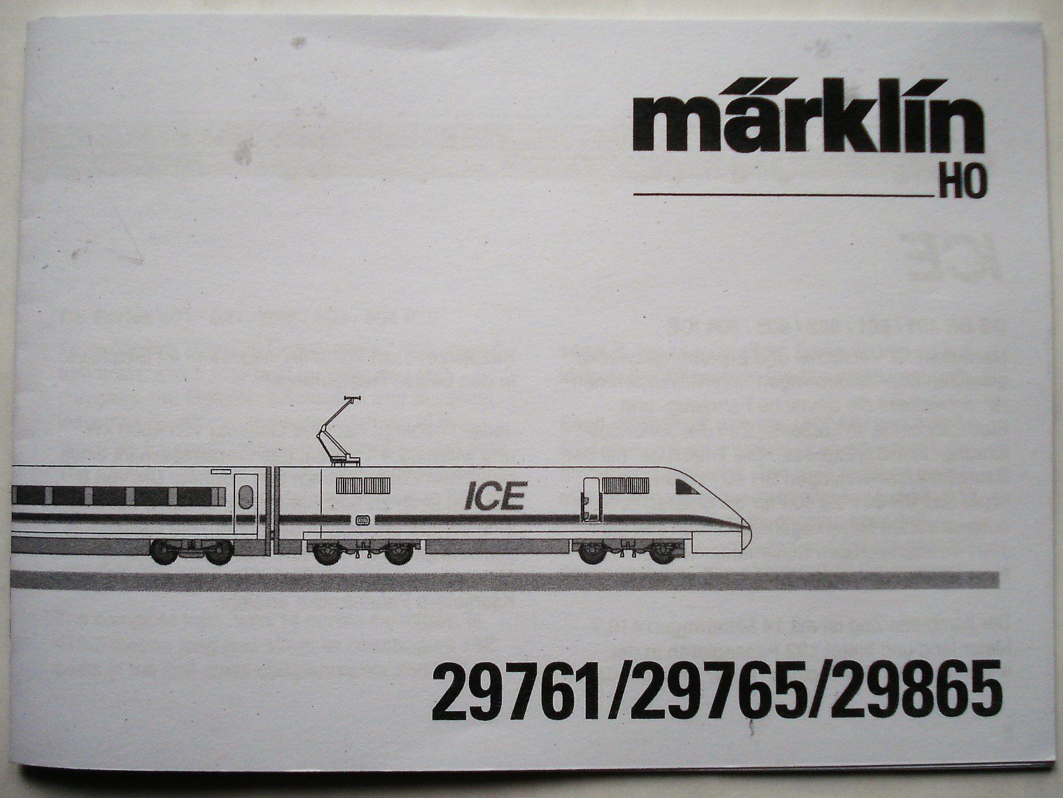 Märklin Modellini di ferrovie: Märklin Betriebsanleitung 29761 – Usato da Frauenfeld venduto da Fixtrix