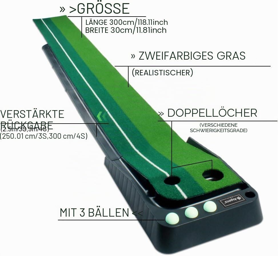 Bodenmatten: Puttingmatte Golfmatte Putting Trainer mit Ballrückgabe – Neu und originalverpackt aus Herisau von Zevora 1