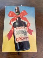 Alte Kartonwerbung , Liqueur Senglet