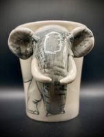 Tasse Elefant Design Keramik weiss, guter Zustand