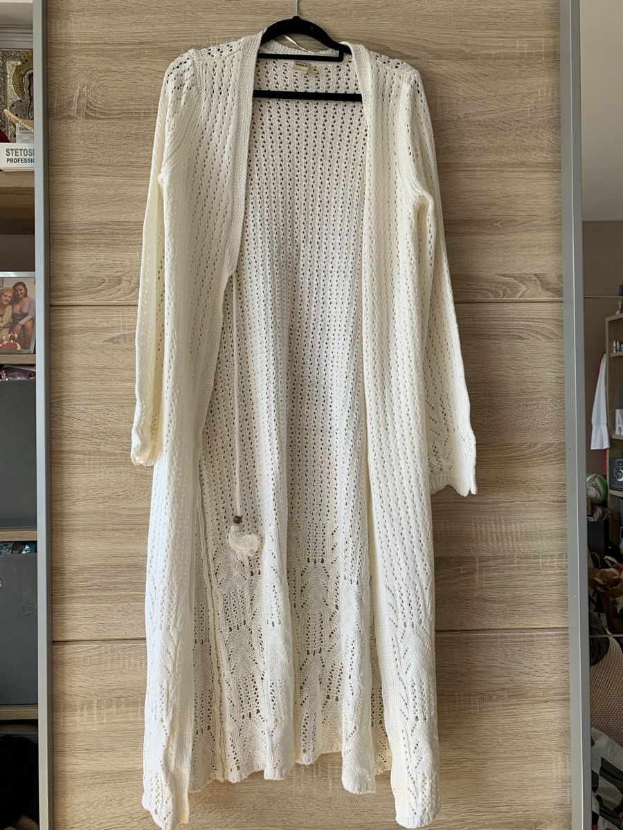 Zebra Gilet & Giacche senza maniche: Cardigan long blanc tricot – Nuovo (secondo la descrizione) da Montreux venduto da Izapeche811 4