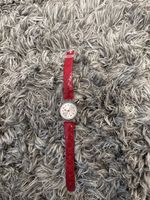 Swatch Damenuhr mit rotem Armband
