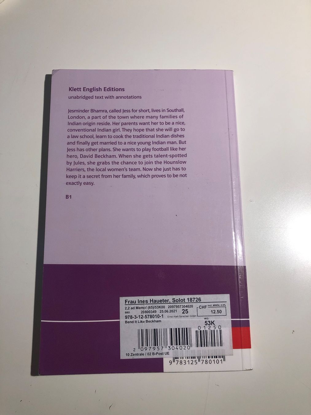 Livres: Narinder Dhami Bend it like Beckham – D'occasion à Zuchwil par simge_1907 1