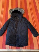 H&M Winterjacke mit Kapuze und Fell
