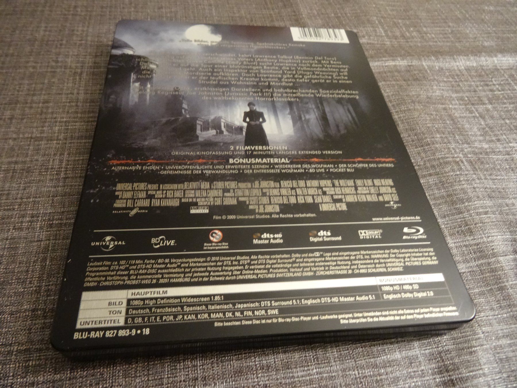 Alle DVDs: Wolfman - Extended Director's Cut - Blu-Ray Steelbook – Gebraucht aus Olten von Disc-Verkauf 2