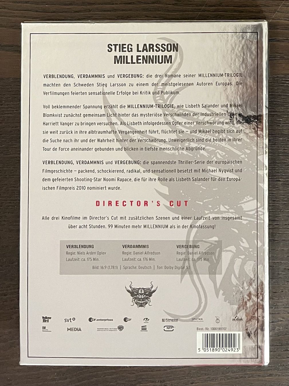 Tutti i DVDs: Stieg Larsson Millennium – Usato da Zürich venduto da FilmFreunde 1