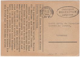 BERN 1 BRIEFVERSAND P.P. 27.III.1931 - seltener M-Stempel