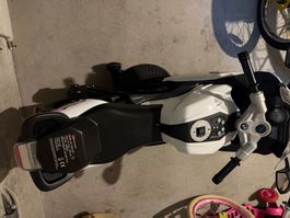 Kinder Elektro Motorrad BMW K1300S Top Zustand, Weiss