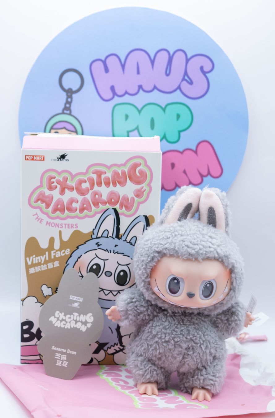 Pop Mart Figuren: POP MART The Monsters Labubu Exciting Macaron SESAME BEAN – Neu und originalverpackt aus Belmont-Lausanne von HausPopCharm
