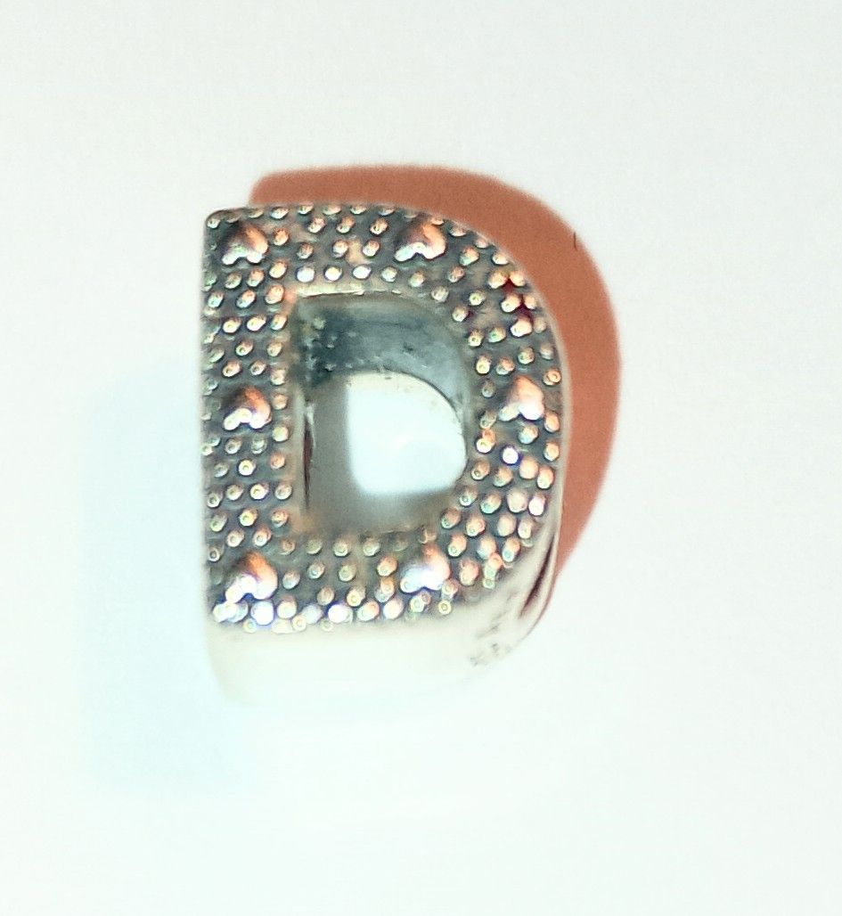 Pandora Ciondoli: Pandora Charm Buchstabe D  – Usato da Therwil venduto da col_m6rx 1
