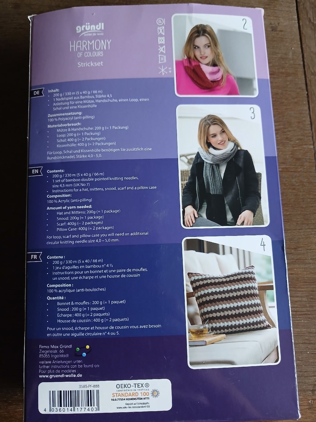 Gründl Lana: Strickset Lila – Nuovo e nell'imballaggio originale da melchtal venduto da strickerin 1
