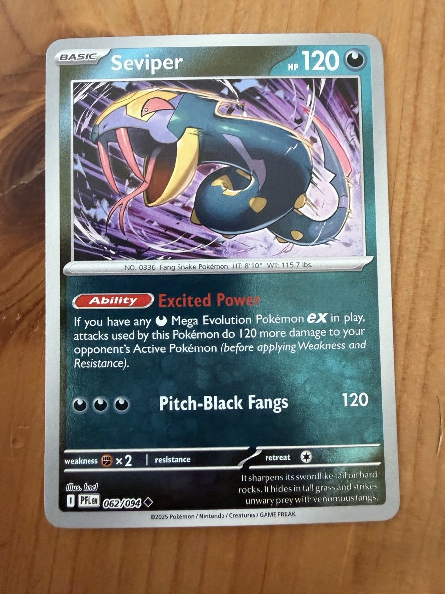 Pokémon Carte collezionabili: Seviper (PFL062) – Nuovo (secondo la descrizione) da Vevey venduto da Matx