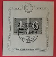 BLO21) W14, Sonderblock Zürich, ⊙ ET BASEL  Kt. 90.-++