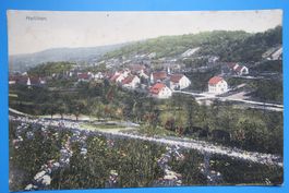 HELLIKON - Dorfansicht - antik - gelaufen 1915