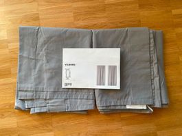 IKEA VILBORG Vorhänge grau 2er-Set zugeschnitten 2.40x1.45