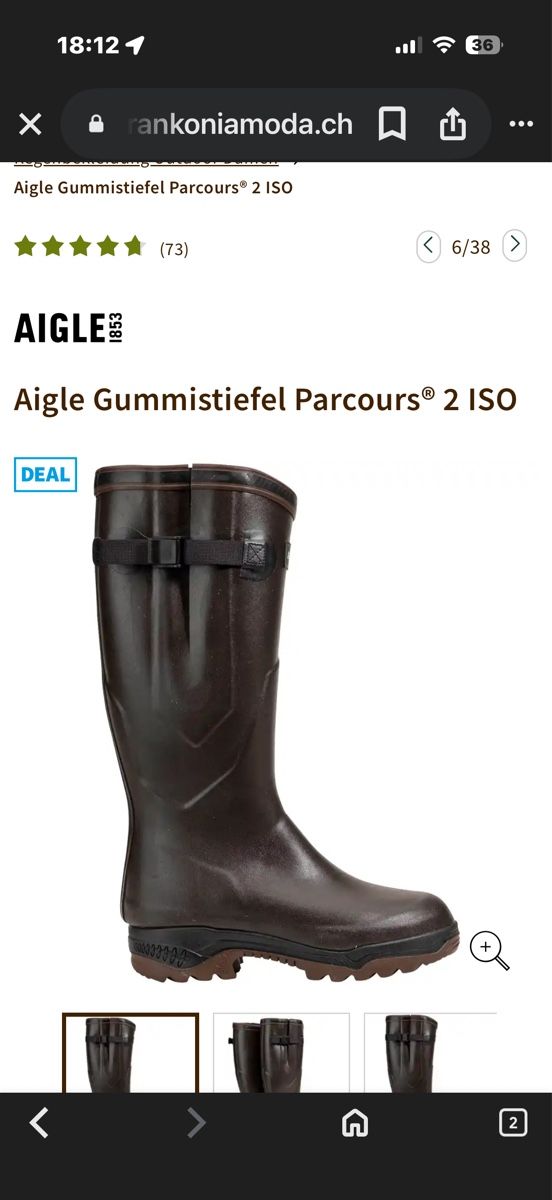 Scarpe da uomo: Gummistiefel Aigle – Nuovo (secondo la descrizione) da Port venduto da Glarus1955 5