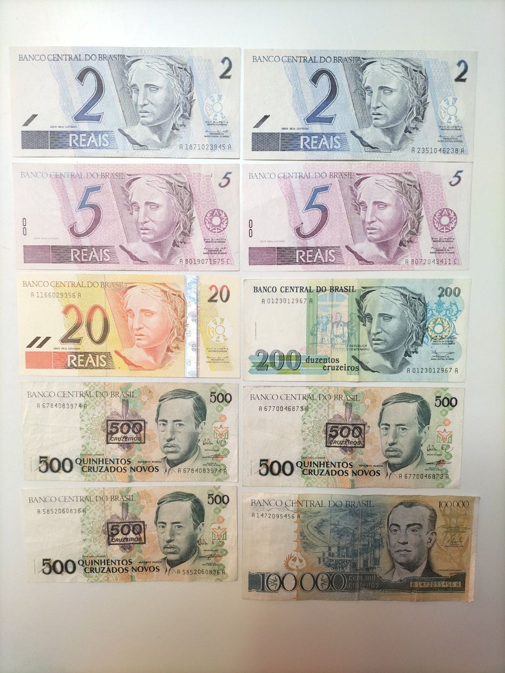 Banknoten: Brasilien - Banknotensammlung – Gebraucht aus Innerberg von simon30432 2