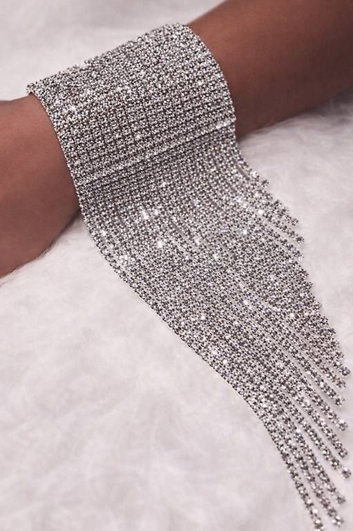 Bracciali & Braccialetti: Bracciale strass con frange  effetto WOW – Nuovo e nell'imballaggio originale da Lugano venduto da solowolford
