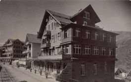 Wengen, Hotel Bernerhof, Photokarte gelaufen 1934