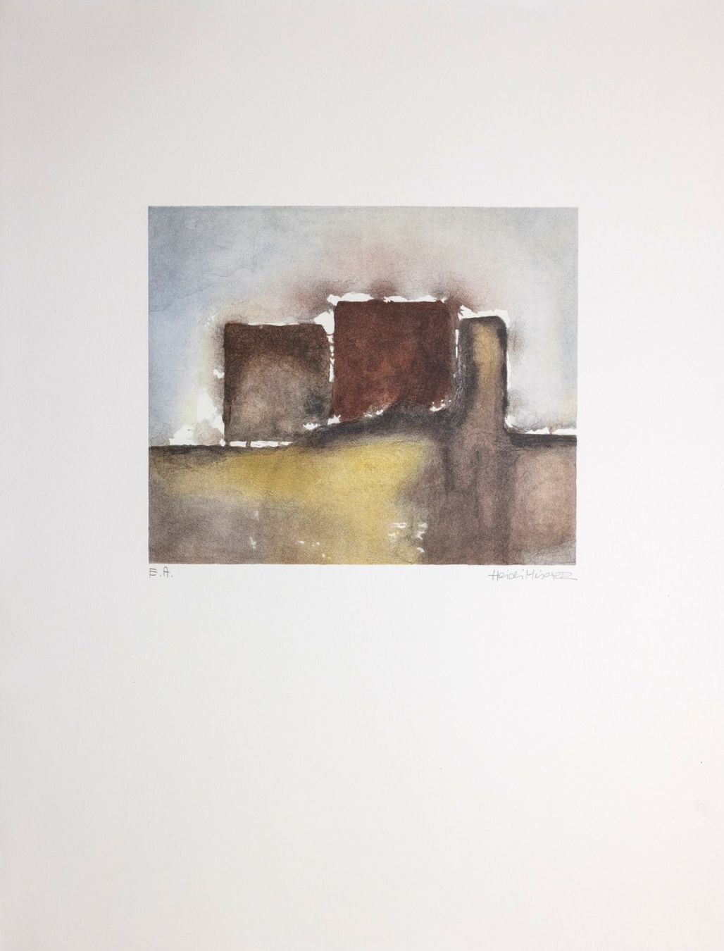 Arts picturaux & lithographies: Heidi Miserez, Farblithografie – D'occasion à Masein par KunstvonFrauen