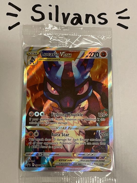 Lucario Vstar Alternativ Art Black Star Promo SWSH291 EN (Neu (gemäss ...
