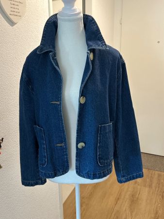 Damen Jeansjacke blau kurzer Schnitt von H&M Gr. S