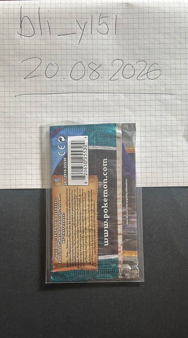 Pokémon Sammelbilder & Trading cards: GER - Pokemon Booster HS & SS Entfesselt – Neu (gemäss Beschreibung) aus Zürich von bli_yl5l 1