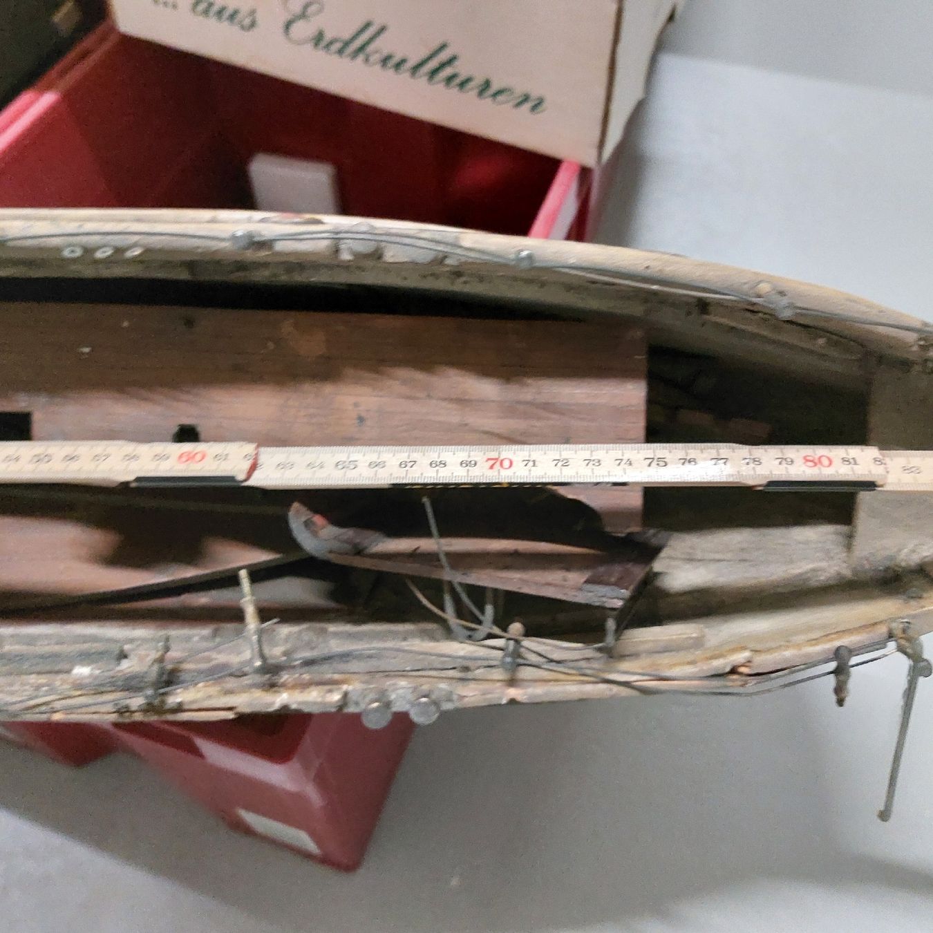 Kit di modellismo & Modellini statici: Modellboot, ca1920 er Lang ca 96 cm, Holz – Usato da Freienbach venduto da Stuagert 2