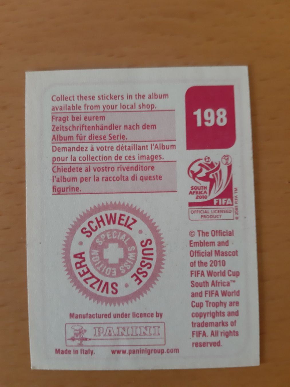 Panini Sammelbilder & Trading cards: Panini WM 2010 Wayne Rooney ENG - Swiss Edition – Neu (gemäss Beschreibung) aus Ittigen von Footygol 1