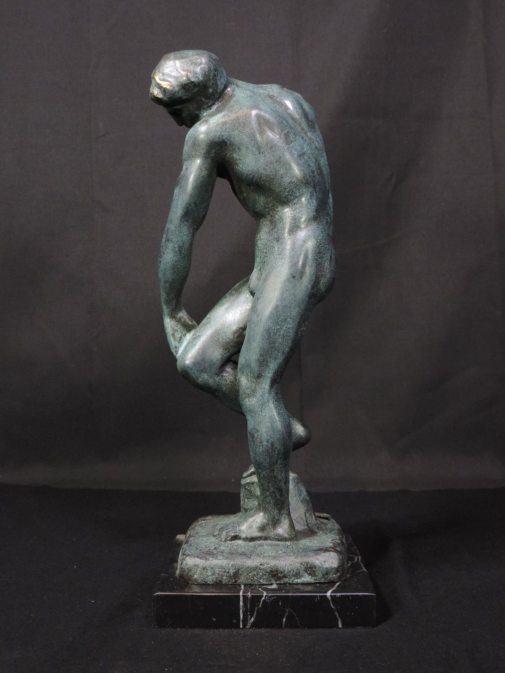Sculture & Statue: Signierte, grosse Bronze Skulptur, Adam – Usato da Duggingen venduto da roterbambus 2