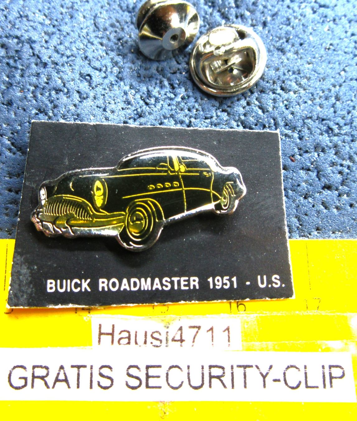 Buick Placchette & Badge: BUICK ROADMASTER 1951 OLDI AUTO PIN GLASIERT mit SECURITY-CL – Usato da Ettingen venduto da Hausi4711
