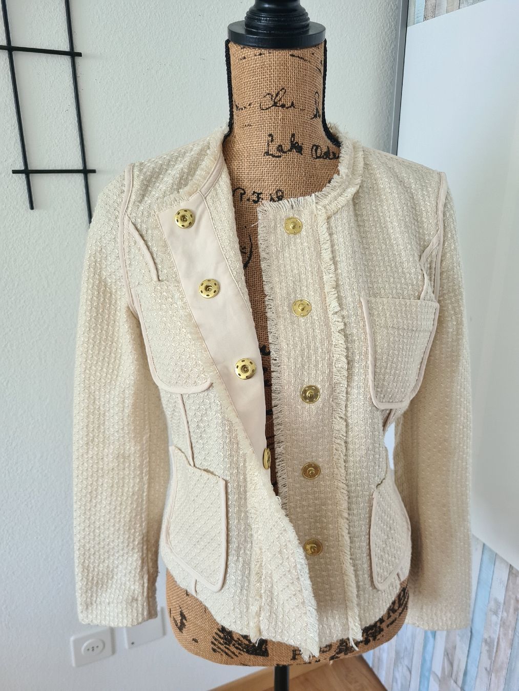 Mango Vestes: Mango Blazer, Gr. S, Bouclé Optik, Beige, – D'occasion à KRIENS par Franzy_Blond10 3