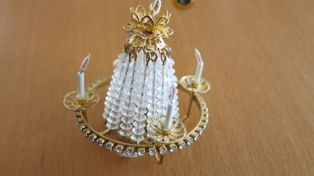 Melody Jane Puppenhaus-Kerzenständer Mit Kerzen - Silberfarben, Maßstab 1:12, Für Miniatur-Deko