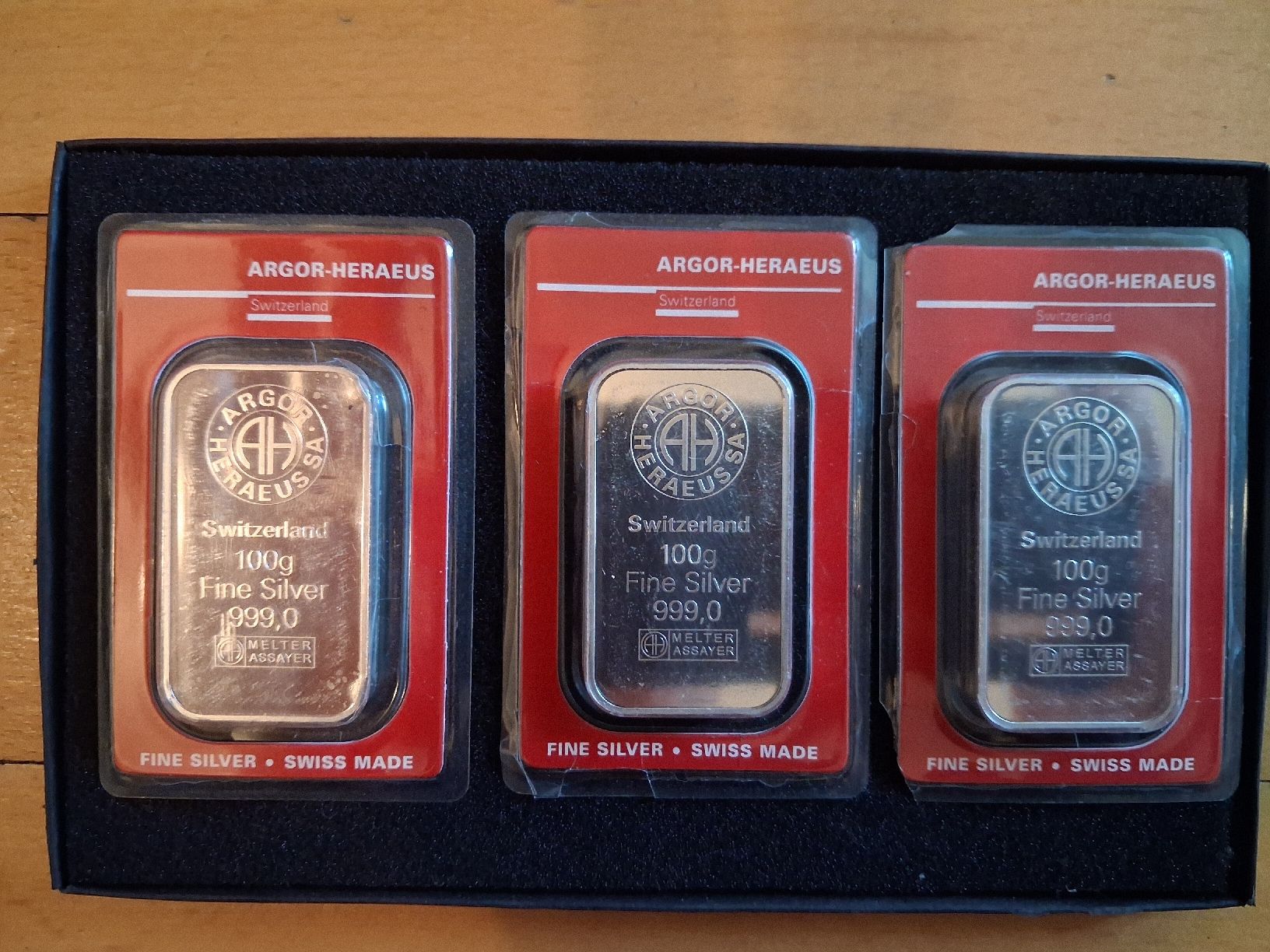 Métaux précieux: Silberbarren 3x100gr. – D'occasion à Gerlafingen par Ultramarathon