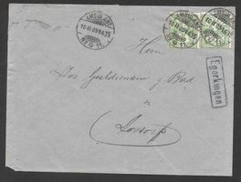 Bedarfsbrief mit Kastenstempel Egerkingen 10.2.1905