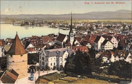 Zug // 1913 Aussicht von St. Michael
