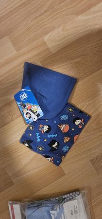 DC Comic Set, Mütze und Schal, Baumwolle, Neu, Winter