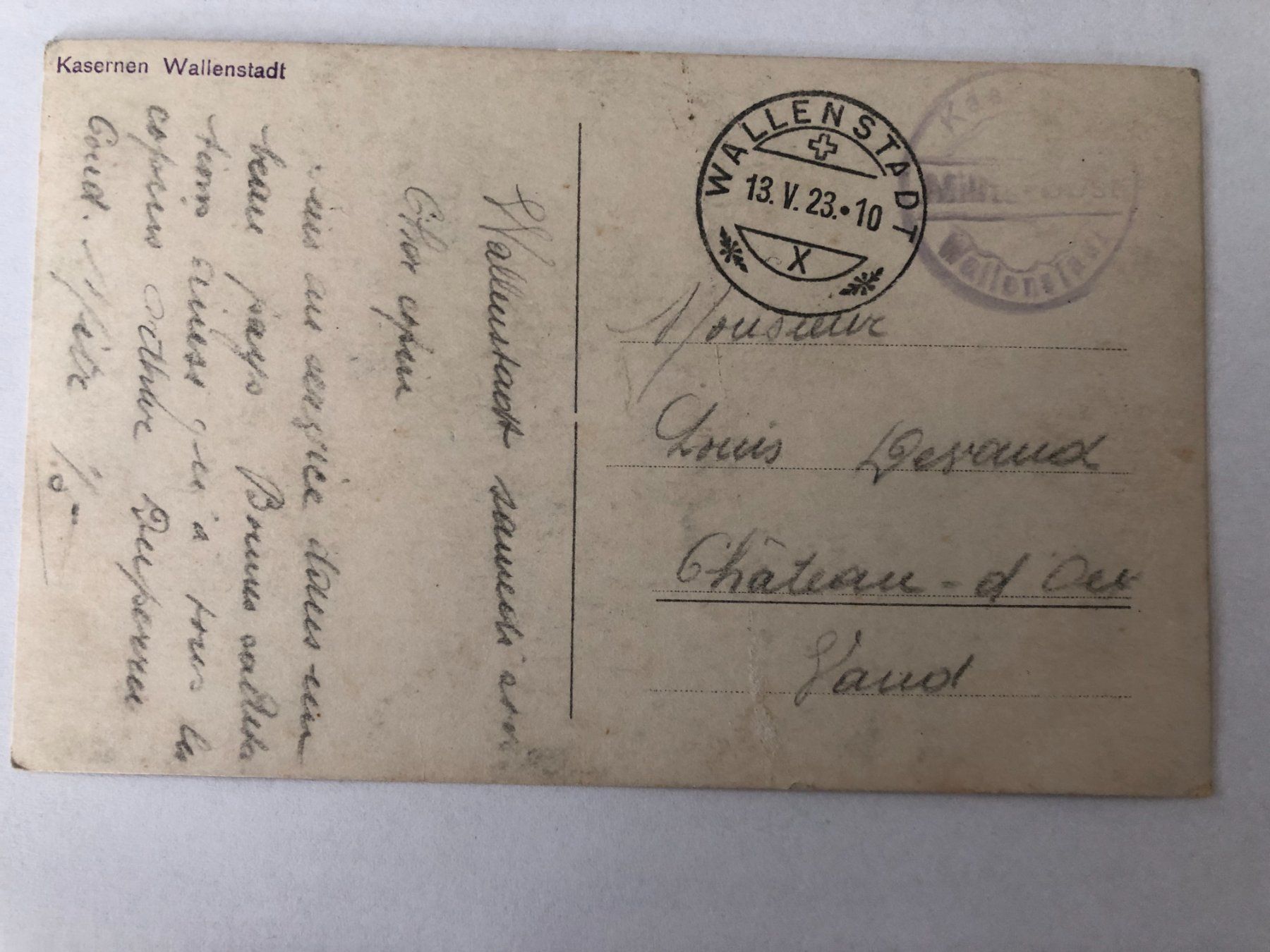 Cartes postales: Kasernen Wallenstadt 1923 – D'occasion à Pfäffikon ZH par Waltoversand 1
