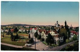 Männedorf, Teilansicht des Dorfes, gelaufen 1917