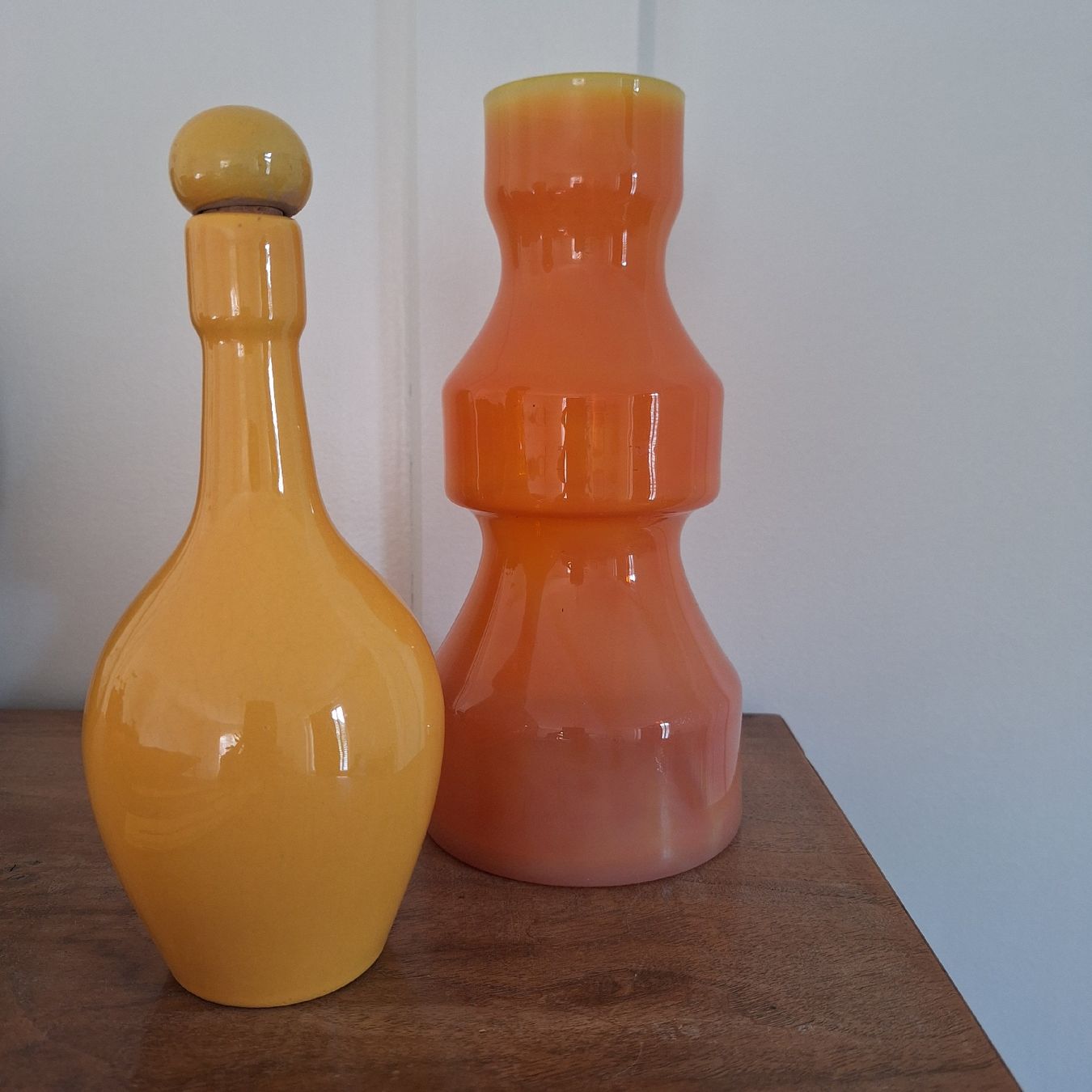 Alle Dekorationen: Schöne Deko, Vase orange, Flasche gelb – Gebraucht aus Winterthur von Goldpipau