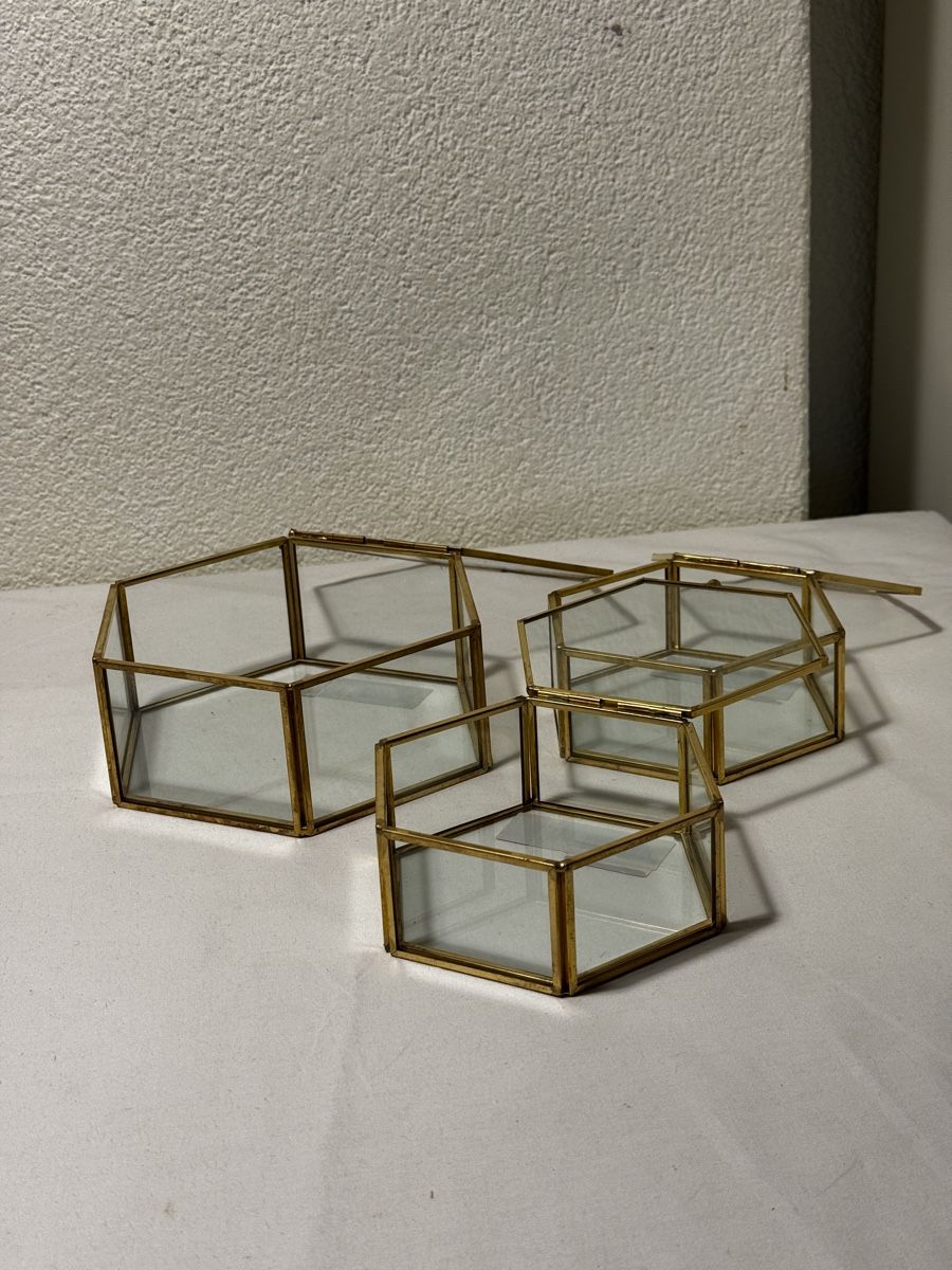 Portagioie: 12 Vintage Glasboxen/ Schmuckkästchen – Nuovo e nell'imballaggio originale da Stüsslingen venduto da leo_nzh6 2