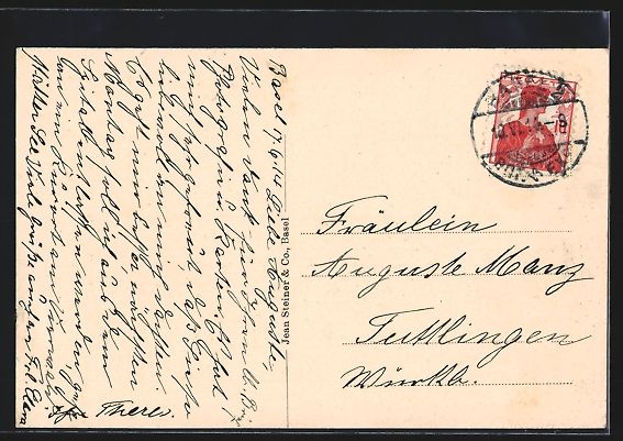 Cartoline postali: Basel, Bürgerspital mit St. Johannquart – Usato da Berlin venduto da bartko-reher 1