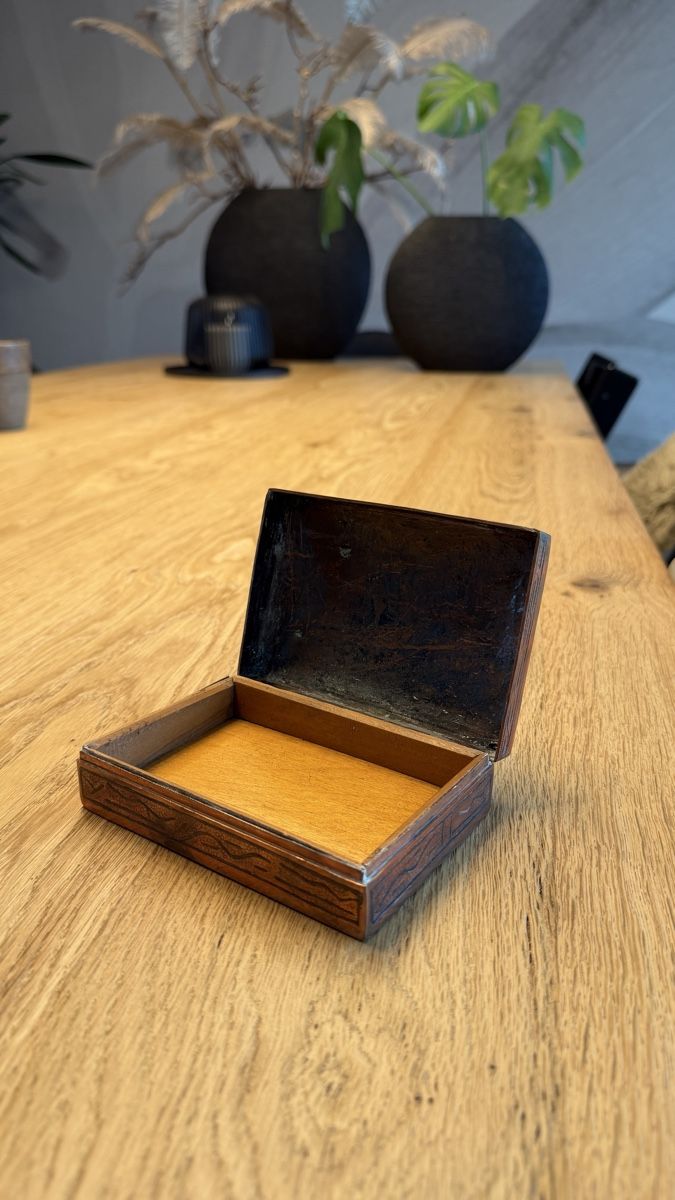 Portagioie: Vintage Holzschatulle handgeschnitzt – Usato da Zufikon venduto da HappySelling 2