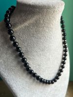 Elegante schwarze Perlenkette CHARLESTON